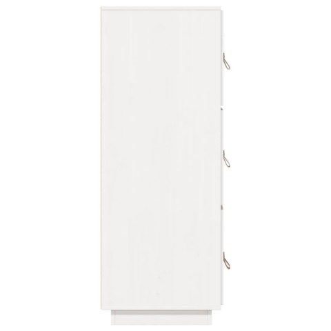 SZAFKA BIAŁA 34X40X108,5CM LITE DREWNO SOSNOWE
