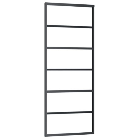 DRZWI PRZESUWNE Z OSPRZĘTEM SZKŁO ESG I ALUMINIUM 76X205CM