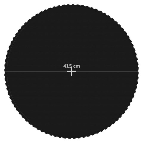 VidaXL Mata do trampoliny 4,57 m, czarna, okrągła