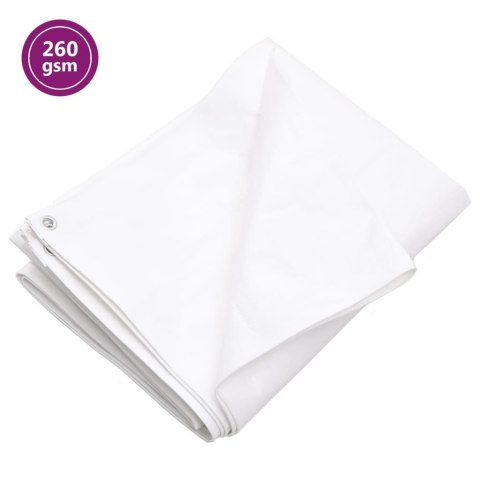 PLANDEKA 260G/M² 6X6M BIAŁA HDPE