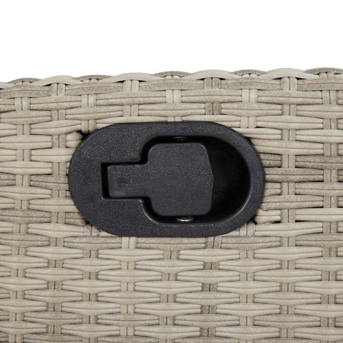 5-CZ. ZESTAW MEBLI OGRODOWYCH Z PODUSZKAMI JASNOSZARY