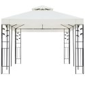 ALTANA Z PODWÓJNYM DACHEM BIAŁA 6X3M STALOWA