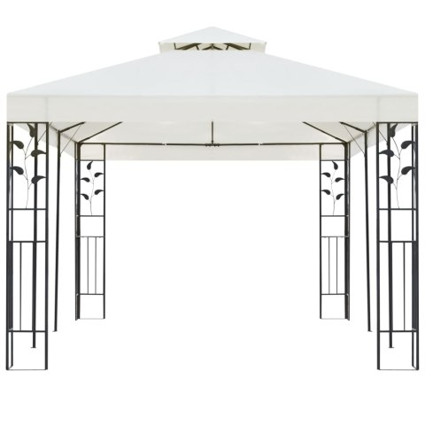 ALTANA Z PODWÓJNYM DACHEM BIAŁA 6X3M STALOWA