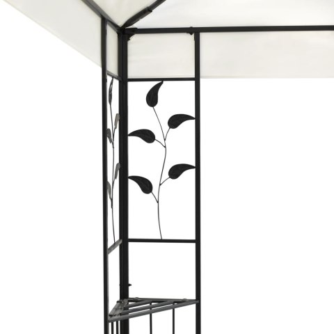 ALTANA Z PODWÓJNYM DACHEM BIAŁA 6X3M STALOWA