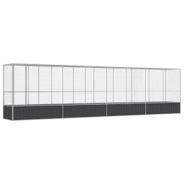 WOLIERA PTASZARNIA DLA PTAKÓW Z PRZEDŁUŻENIEM 834,5X107X212CM STAL