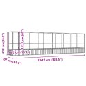 WOLIERA PTASZARNIA DLA PTAKÓW Z PRZEDŁUŻENIEM 834,5X107X212CM STAL