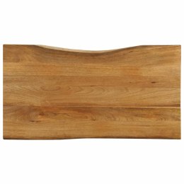 BLAT STOŁU 110X60X2,5CM NATURALNA KRAWĘDŹ LITE DREWNO MANGO
