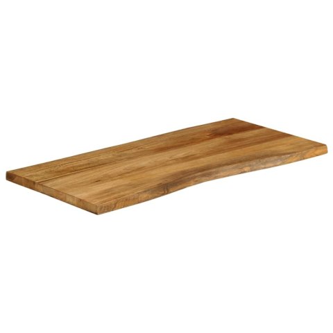BLAT STOŁU 110X60X2,5CM NATURALNA KRAWĘDŹ LITE DREWNO MANGO