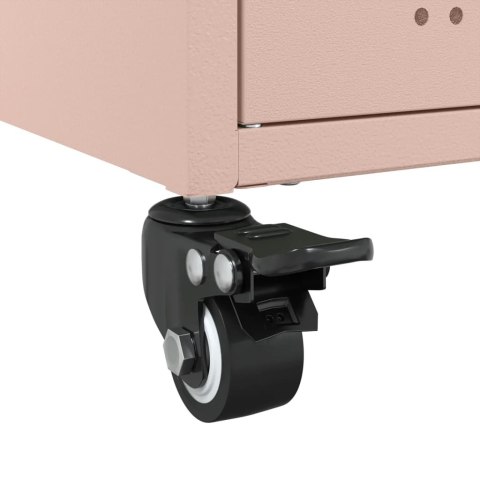 SZAFKA RÓŻOWA 100,5X39X72CM STAL