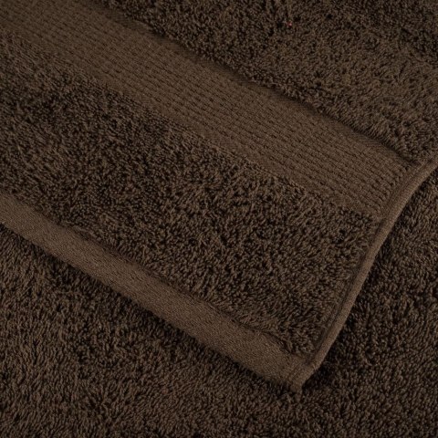 RĘCZNIKI PREMIUM SOLUND 10 SZT. BRĄZOWE 50X100CM