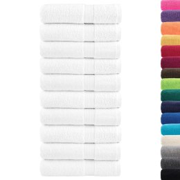 VidaXL Ręczniki premium SOLUND, 50 szt., białe, 50x100 cm, 600 g/m2