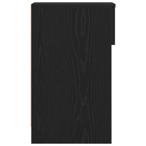 SZAFKA NOCNA Z SZUFLADĄ CZARNA 20X36X60CM