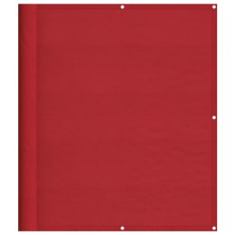 PARAWAN BALKONOWY CZERWONY 120X700CM 100% POLIESTER OXFORD