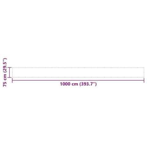 PARAWAN BALKONOWY POMARAŃCZOWY 75X1000CM 100% POLIESTER OXFORD