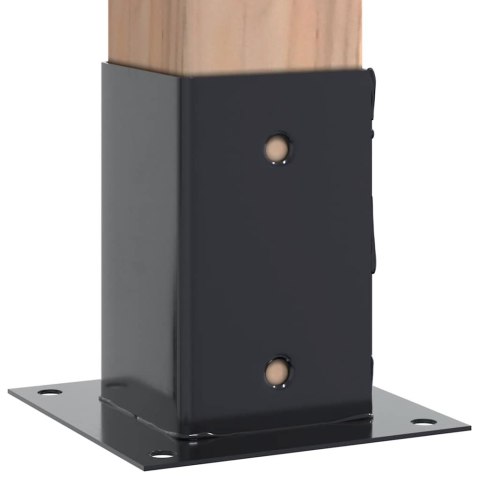 PODSTAWY SŁUPKÓW STAL OCYNK NA ALTANY PORĘCZE OGRODZENIA 4 SZT. 91X91MM