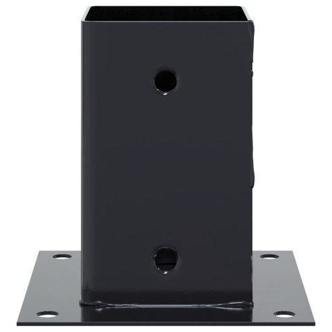 PODSTAWY SŁUPKÓW STAL OCYNK NA ALTANY PORĘCZE OGRODZENIA 4 SZT. 91X91MM