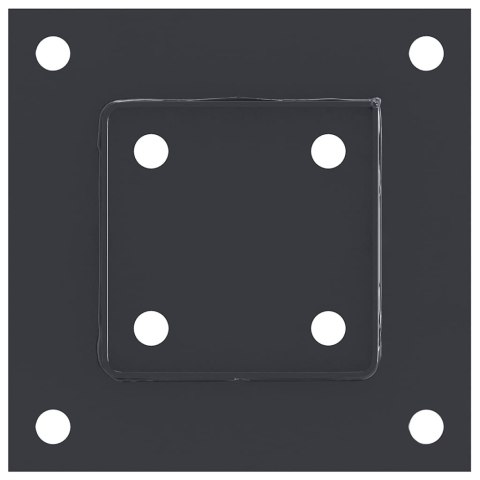 PODSTAWY SŁUPKÓW STAL OCYNK NA ALTANY PORĘCZE OGRODZENIA 4 SZT. 91X91MM