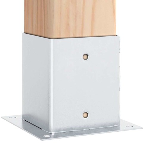 PODSTAWY SŁUPKÓW STAL OCYNK NA ALTANY PORĘCZE OGRODZENIA 4 SZT.