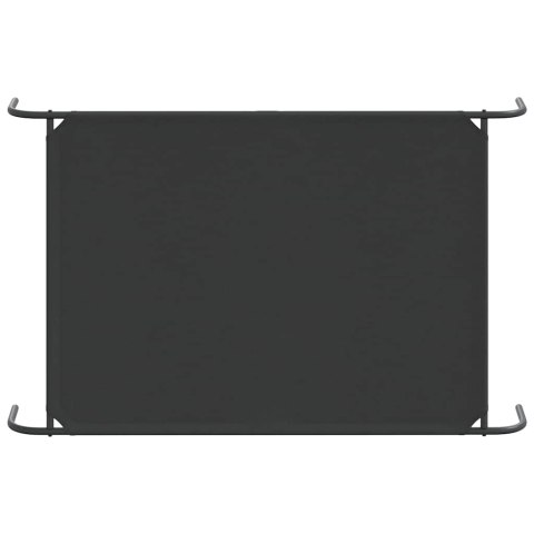 PODWYŻSZONE LEGOWISKO DLA PSA CZARNE TKANINA OXFORD I STAL