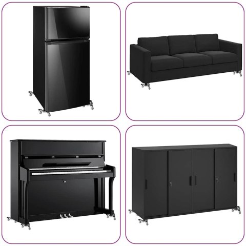 ROLKI MEBLOWE 4 SZT. 16X14,5X5,5CM STAL 180KG