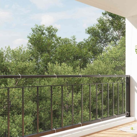 SIATKA NA BALKON DLA KOTA PTAKI GOŁĘBIE PRZEZROCZYSTA OCZKO 30MM 8X3M