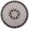 MOZAIKOWY STOLIK BISTRO SZARY 60CM CERAMICZNY