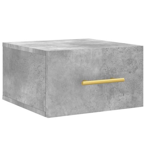 WISZĄCE SZAFKI NOCNE 2 SZT. SZAROŚĆ BETONU 35X35X20CM
