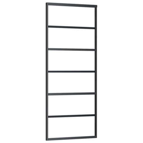 DRZWI PRZESUWNE Z OSPRZĘTEM SZKŁO ESG I ALUMINIUM 76X205CM