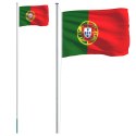 FLAGA PORTUGALII Z MASZTEM 6,23M ALUMINIUM