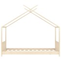 RAMA ŁÓŻKA DZIECIĘCEGO LITE DREWNO SOSNOWE 80X 160CM