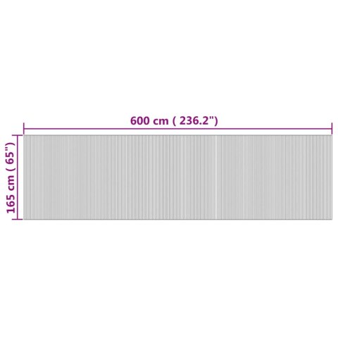 PARAWAN NATURALNY 165X600CM BAMBUSOWY