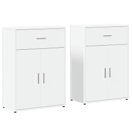 SZAFKI 2 SZT. BIAŁE 60X30X84CM