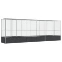 WOLIERA PTASZARNIA DLA PTAKÓW Z PRZEDŁUŻENIEM 626,5X107X212CM STAL