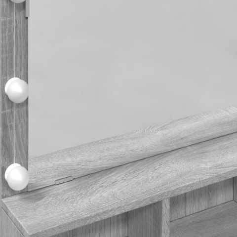 TOALETKA Z OŚWIETLENIEM LED SZARY DĄB SONOMA 80X41X134,5CM