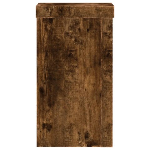 PODSTAWKI POD DONICZKI 2 SZT. PRZYDYMIONY DĄB 10X10X18CM