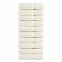RĘCZNIKI PREMIUM SOLUND 10 SZT. KREMOWE 50X100CM 600 G/CM²