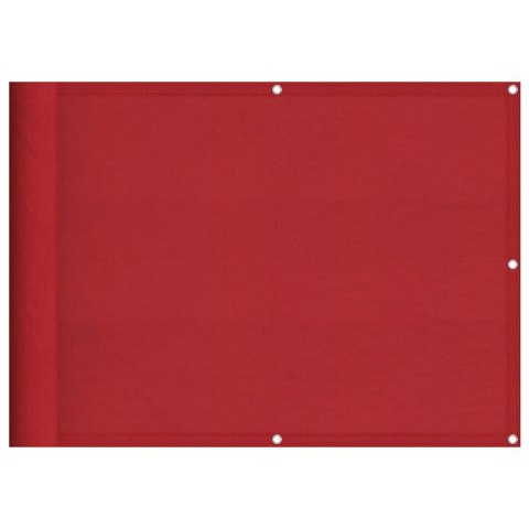 PARAWAN BALKONOWY CZERWONY 75X700CM 100% POLIESTER OXFORD