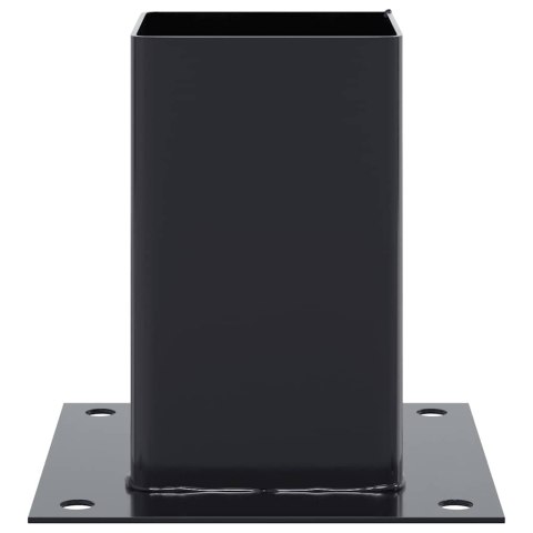 PODSTAWY SŁUPKÓW STAL OCYNK NA ALTANY PORĘCZE OGRODZENIA 12 SZT. 91X91MM