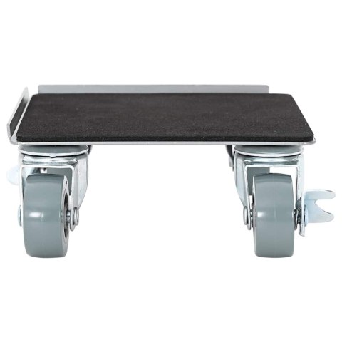 ROLKI MEBLOWE 4 SZT. Z PODNOŚNIKIEM 13,5X13,5X6CM STAL 1300KG