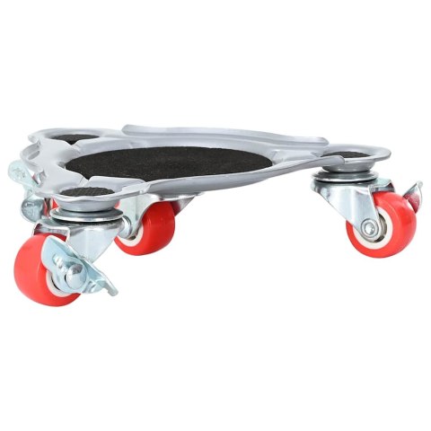 ROLKI MEBLOWE 4 SZT. Z PODNOŚNIKIEM 14,5X13,5X4CM STAL 400KG