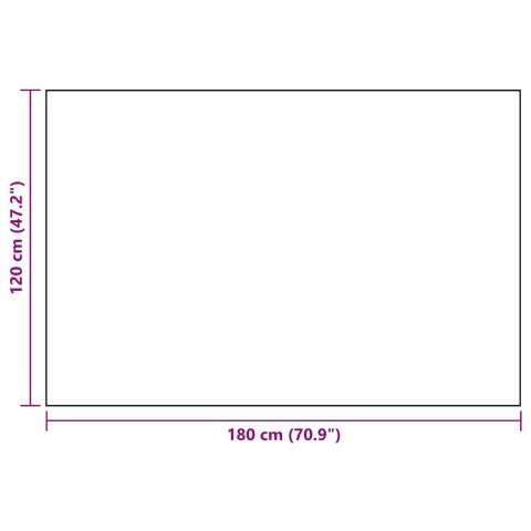 DYWAN NA BALKON TARAS OGRÓD ZEWNĘTRZNY ARAKIL BIAŁO-CZARNY 120X180CM PP