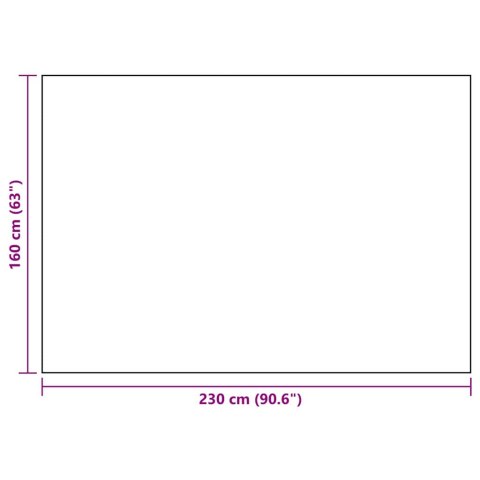 DYWAN NA BALKON TARAS OGRÓD ZEWNĘTRZNY ARAKIL BIAŁO-CZARNY 160X230CM PP