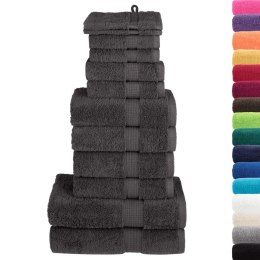 12-CZ. ZESTAW RĘCZNIKÓW PREMIUM SOLUND ANTRACYTOWY 600 G/CM²