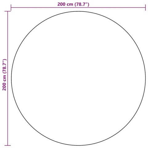 DYWAN NA ZEWNĄTRZ ARAKIL BIAŁO-CZARNY Ø200CM PP