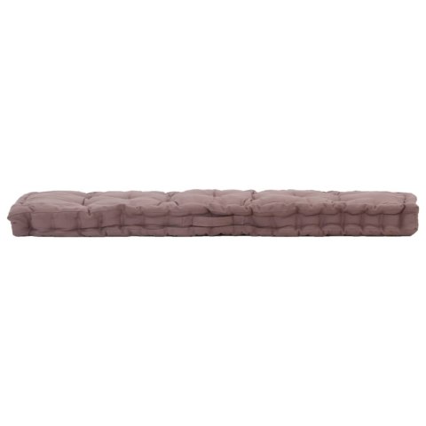 PODUSZKA NA PODŁOGĘ LUB PALETY BAWEŁNA 120X40X7CM TAUPE