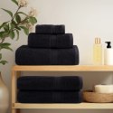 RĘCZNIKI PREMIUM SOLUND 4 SZT. CZARNE 70X140CM 600 G/CM²
