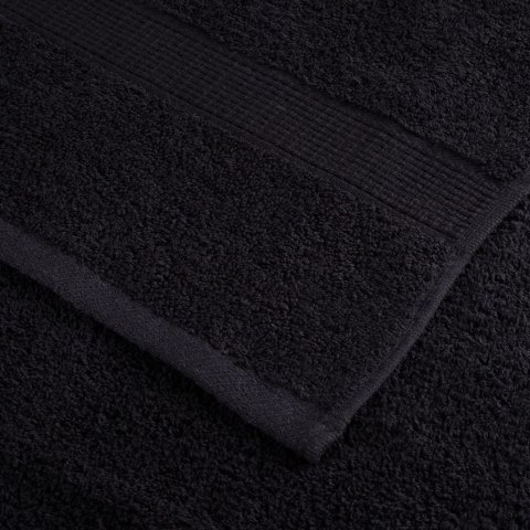 RĘCZNIKI PREMIUM SOLUND 4 SZT. CZARNE 70X140CM 600 G/CM²
