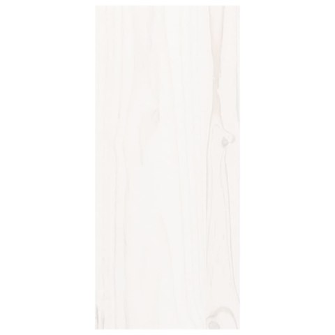 SZAFKA NA WINO BIAŁY 56X25X56CM LITE DREWNO SOSNOWE
