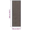 WYCIERACZKA TUFTOWANA 60X180CM CIEMNOBRĄZOWA