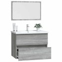 2-CZĘŚCIOWY ZESTAW MEBLI ŁAZIENKOWYCH SZARY DĄB SONOMA